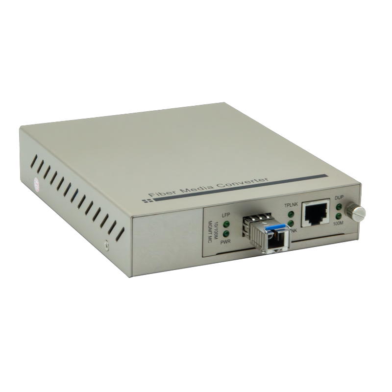 &Eacute;metteur-r&eacute;cepteur &agrave; fibre optique de bureau g&eacute;r&eacute; en r&eacute;seau WG-C357-S3S5-SFPSC.S80, 100M SFPSC, transmission bidirectionnelle &agrave; fibre unique, 80km