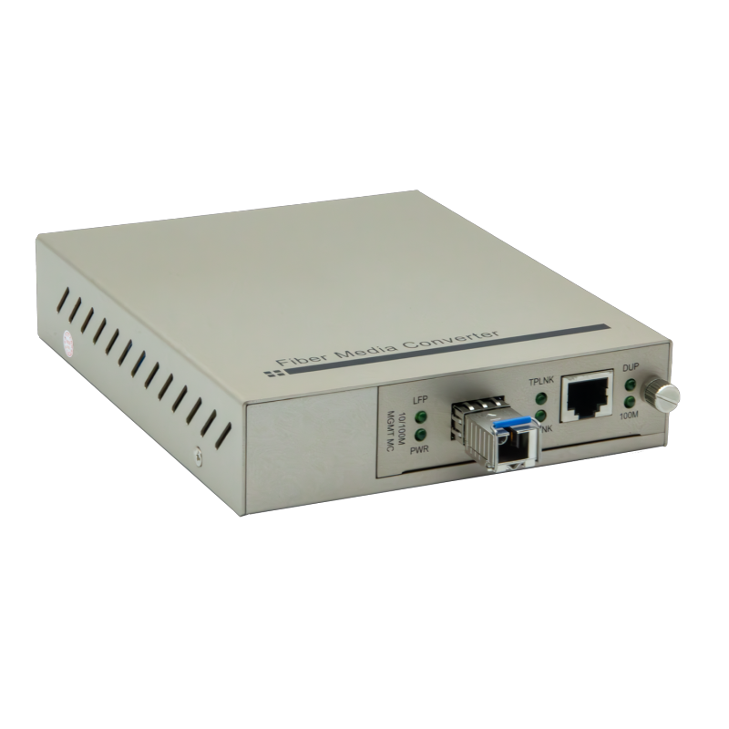 &Eacute;metteur-r&eacute;cepteur &agrave; fibre optique de bureau g&eacute;r&eacute; en r&eacute;seau WG-C357-S3S5-SFPSC.S80, 100M SFPSC, transmission bidirectionnelle &agrave; fibre unique, 80km