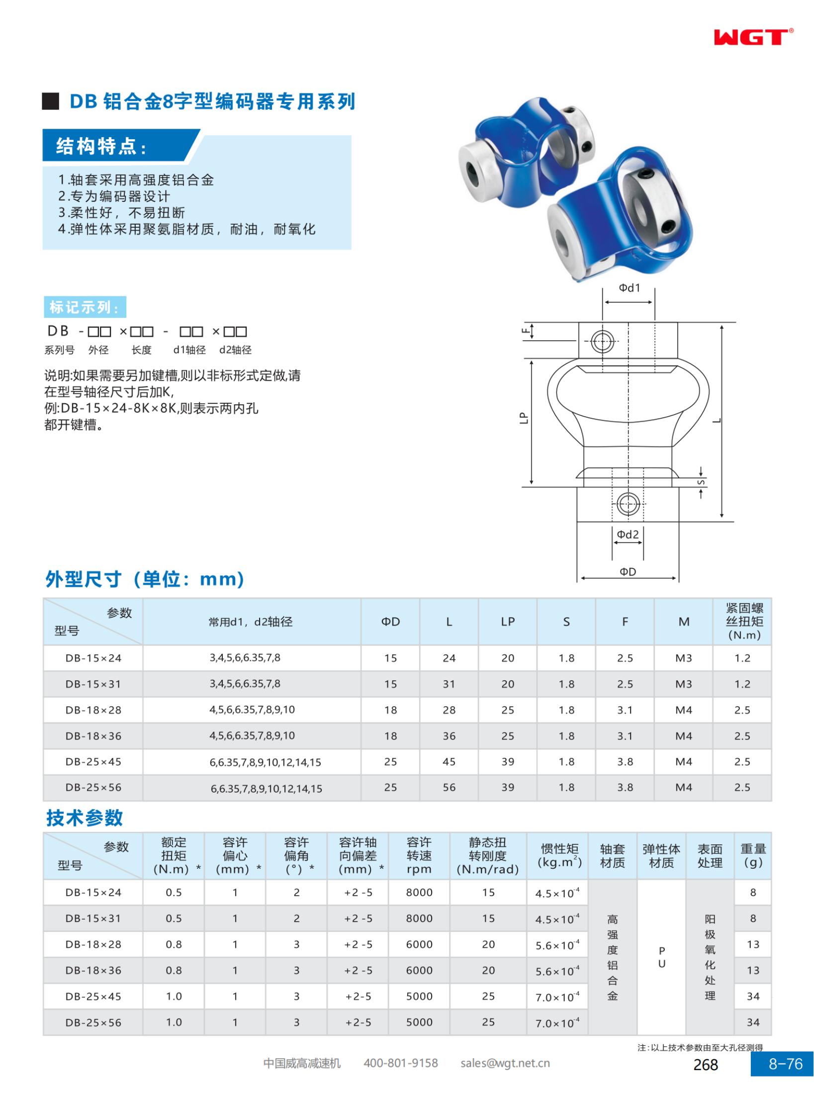 DB aluminum alloy 8-shaped encoder special series