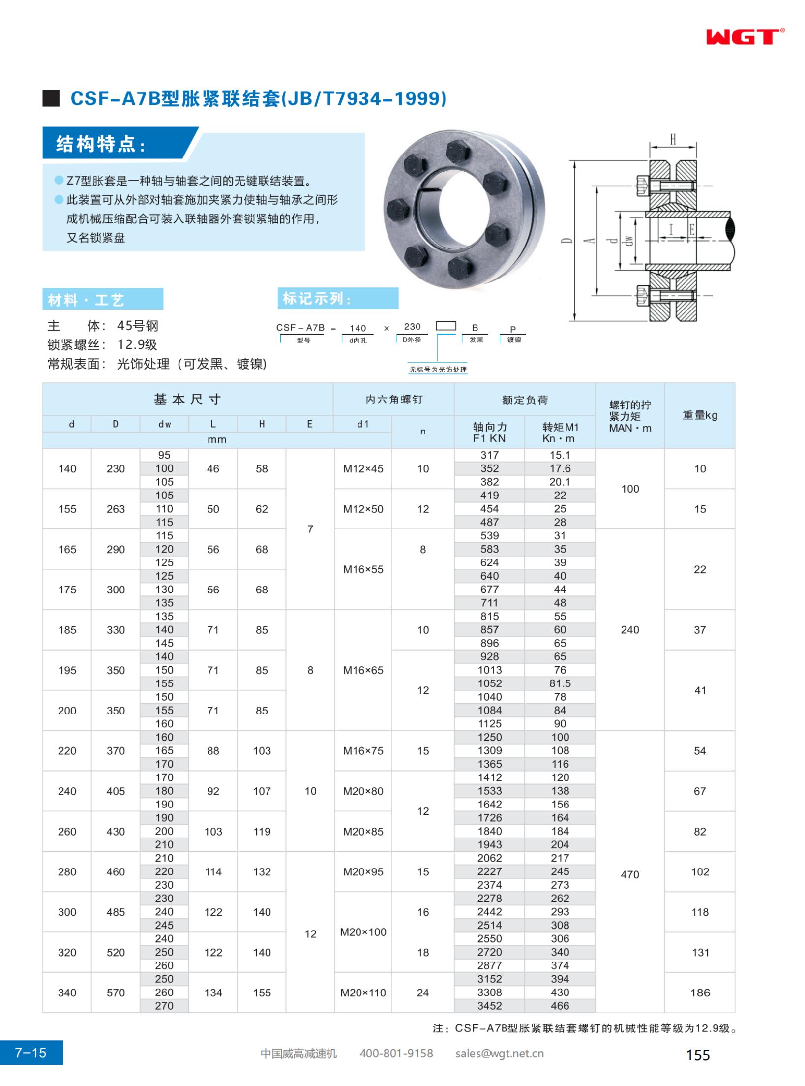 CSF-A7B expansion joint sleeve (JB/T7934-1999)